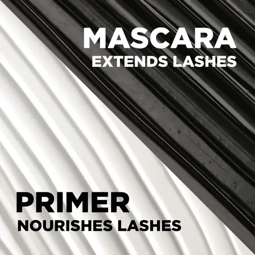 Máscara De Pestañas Con Doble Tubo L’oreal Paris, Color Negr