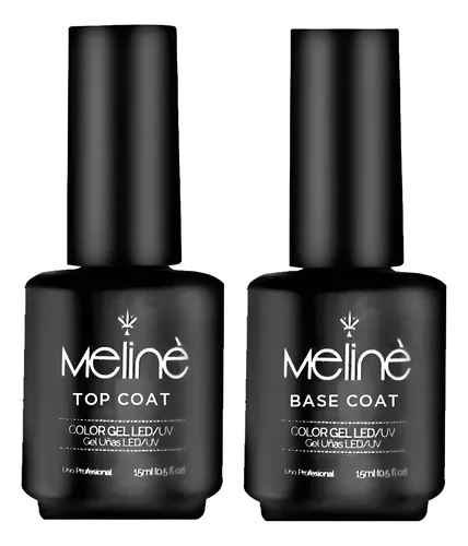 Base Y Top Coat Esmalte Meliné Gel Led/uv Semipermanente