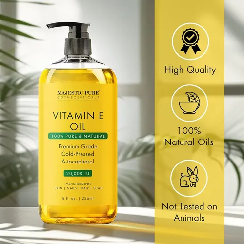 Majestic Pure Aceite De Vitamina E – 100% Puro Y Natural, 20