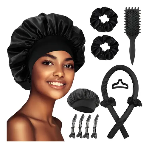 Rulos Para Cabello Sin Calor Con Banda Para Ondas De Noche