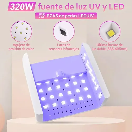 Cabina Led Uv Uñas 288w Almohadilla City Girl H72 City Girl