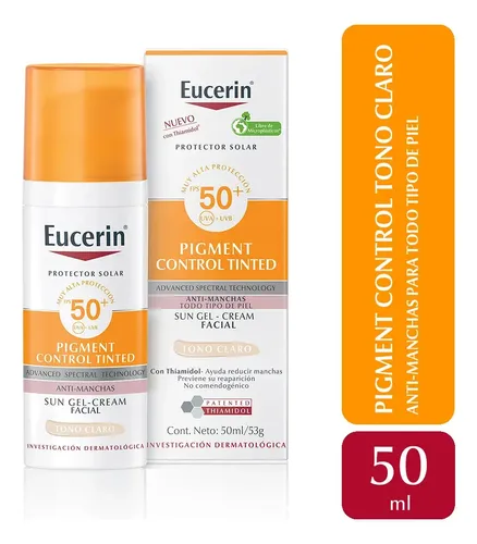 EUCERIN Protector Solar Pigment Control Tono Medio Facial FPS50+ 50ml