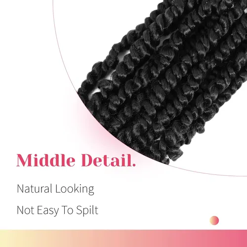 Cabello Bohobabe De Ganchillo Passion Twists, 8 Paquetes De