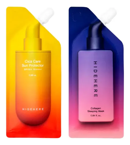 Hidehere Cica Care Sun Protector + Collagen Sleeping Mask