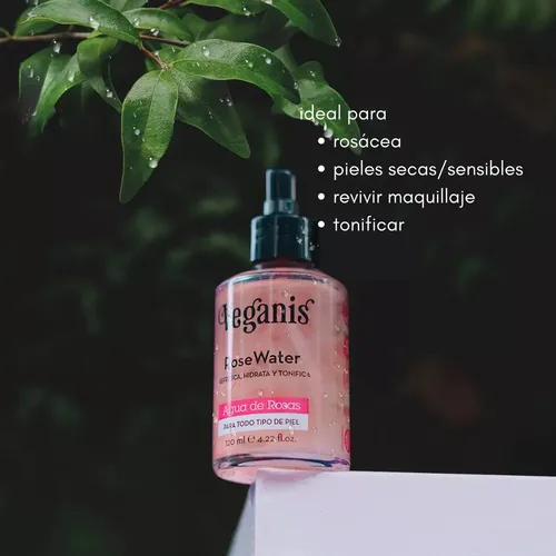 Agua De Rosas Veganis Refresca Hidrata Y Tonifica 120ml