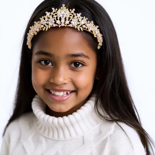 1pc Tiaras Y Coronas For Mujeres, Corona De Princesa Con