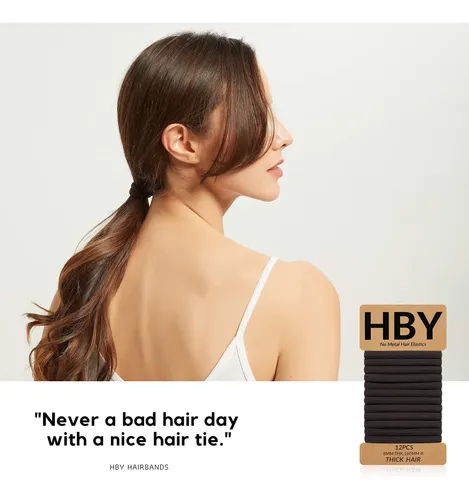 Cintas Para El Cabello Hby, 12 Unidades, Elásticos De Fijaci