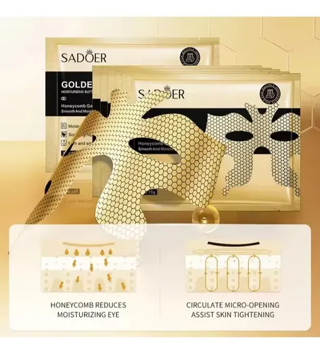 Set X2 Mascarilla Faciales Péptidos Colágeno Gold Mariposa S