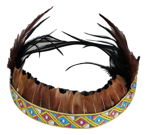 Tocado De Plumas Para Niños, Tocado Indio, Adulto B