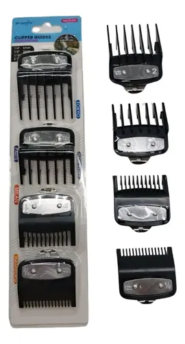 Alzas Peines Guias De Maquina X4 Barberia Peluqueria Metal
