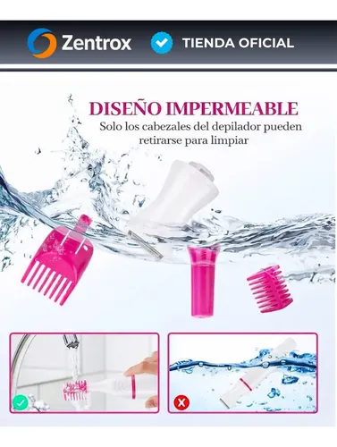 Depiladora Afeitadora Mujer 5 En 1 Facial Corporal Sin Dolor