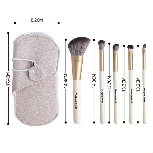 Set De Brochas De Maquillaje, Juego De Cinco Piezas, Brocha