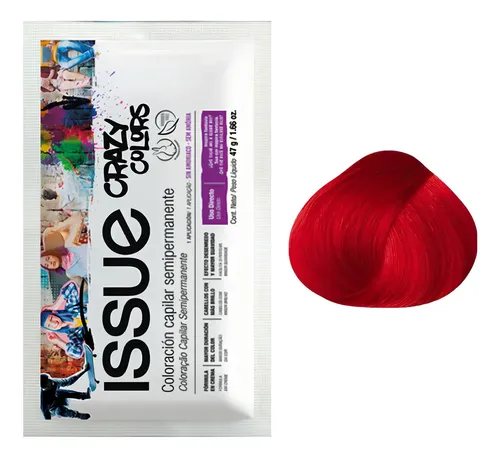 Tintura Fantasía Issue Crazy Colors Rojo X 1 Sobre | Sachet