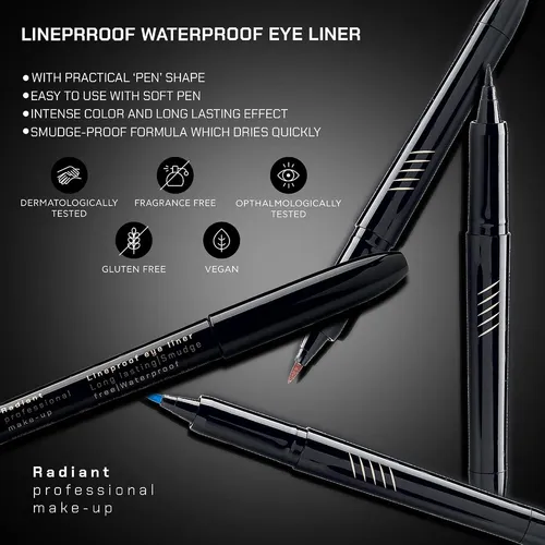 Delineador Líquido Radiant Professional 01 Black
