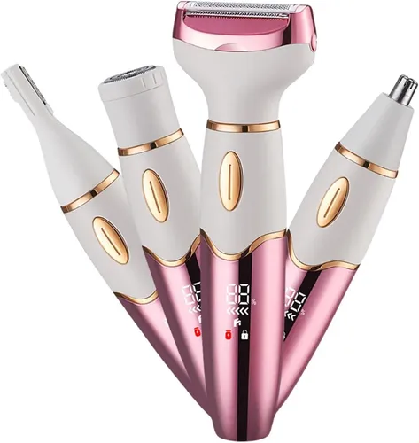 Afeitadora Eléctrica 4 En 1 For Mujer, Depiladora Corporal H