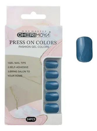 Press On Tips Autoadhesivo Oval Cherimoya