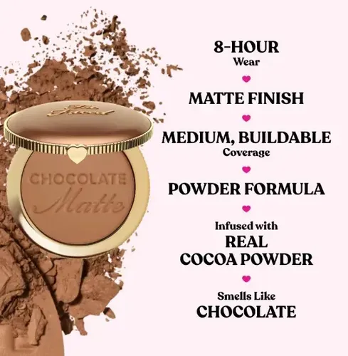 Too Faced Chocolate Soleil Matte Bronzer Rubor +