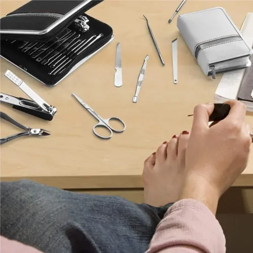 Juego De Manicura, Cortaúñas, Kit De Pedicura, 26 Piezas,