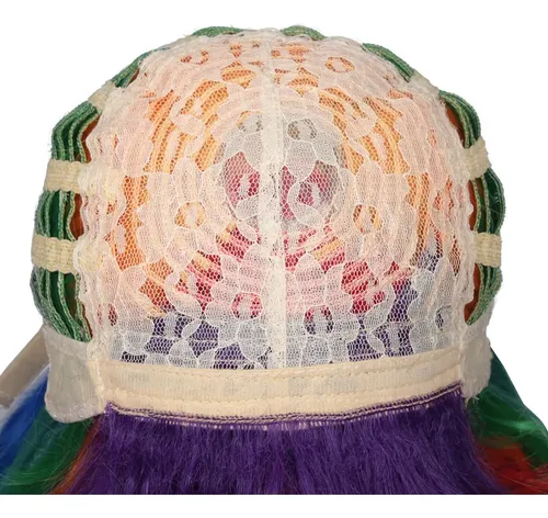 Jf713 Peluca De Cosplay Rizada Multicolor 70cm Multicolor