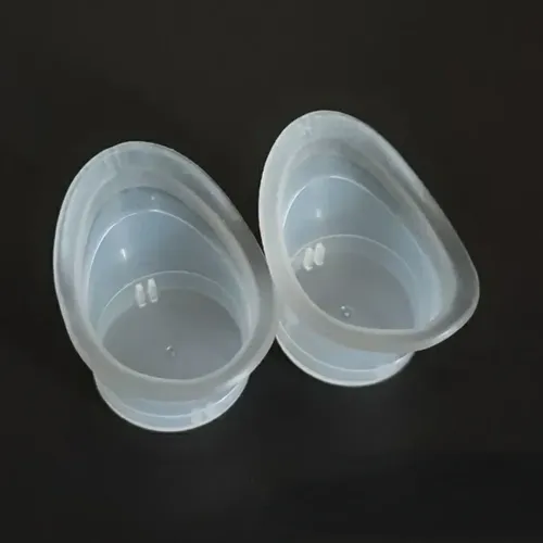 2 Lavaojos De Silicona, Copa Blanda, Gel De Baño, Reutilizab Blanco