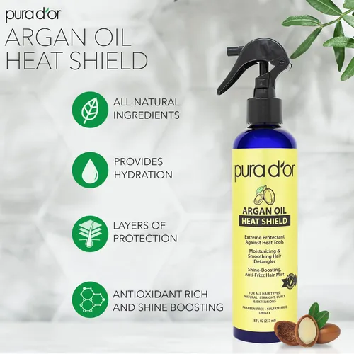 Spray Protector Térmico Para El Cabello, Aceite De Argán Pur