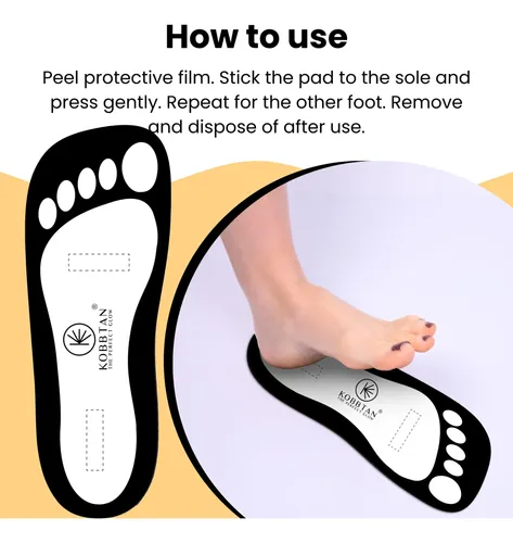 Autobronceador Kobbtan 120 Pares De Protectores Desechables