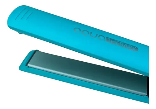 Alisadora Gama Elegance Led Aqua Therapy Control Temperatura Color Verde Turquesa