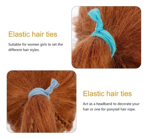 100 Cintas Elásticas Para El Pelo, Soportes Para Coletas, Ba