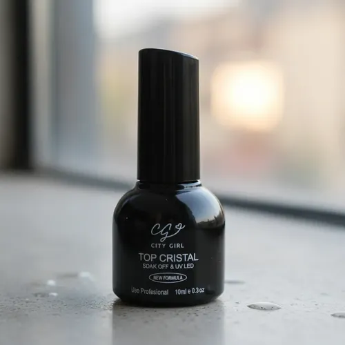 Top Coat Cristal City Girl 10ml Uv/led Brillo Intenso Profes