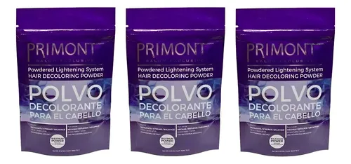 Kit X3 Polvo Decolorante Para Mechas Reflejos Primont X 70gr