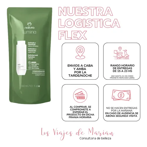 Acondicionador Hidratante Repuesto Lumina Natura