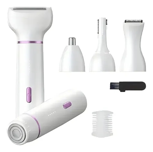 Afeitadora Facial Corporal 5 En 1 Para Mujer, Recargable, Ta