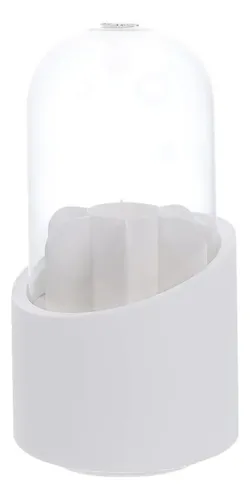 Organizador De Maquillaje Giratorio Para Brochas Con Tapa