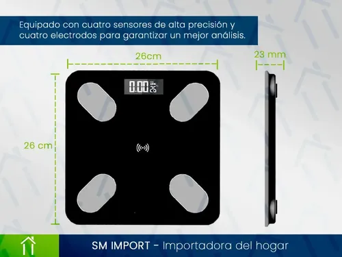 Balanza Corporal Digital Mide Grasa Musculo Bluetooth Hogar Color Rosa