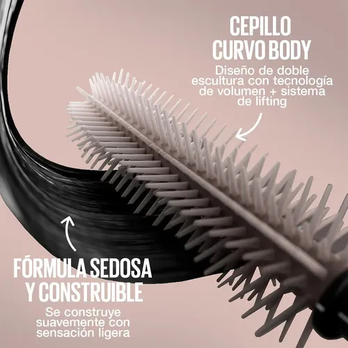 Máscara de Pestañas Lash Sensational Body Maybelline Waterproof