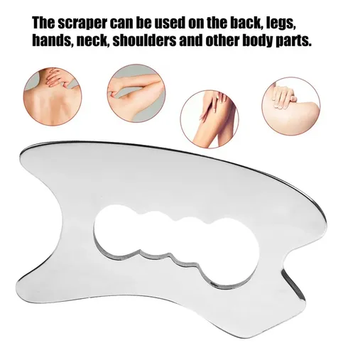 Herramienta De Raspado Y Masaje Gua Sha Tools De Acero Inoxi