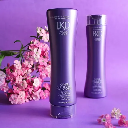 Bkd Caviar Acondicionador Cabello Rizado Curl & Shine 250ml Fidelite Nutrcion Cabellos Con Rulos & Ondeados Brillo Supremo Anti Frizz Definicion Rizos