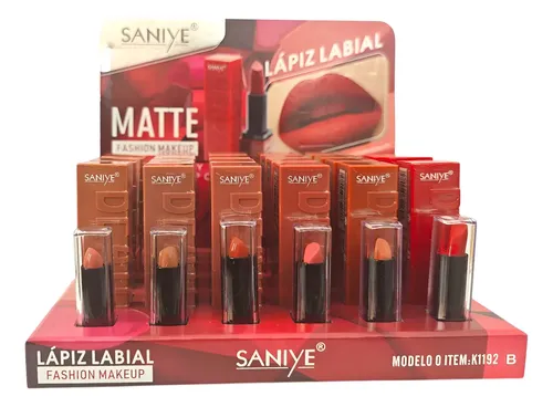 Lapiz Labial Matte Saniye Makeup Maquillaje Larga Duracion