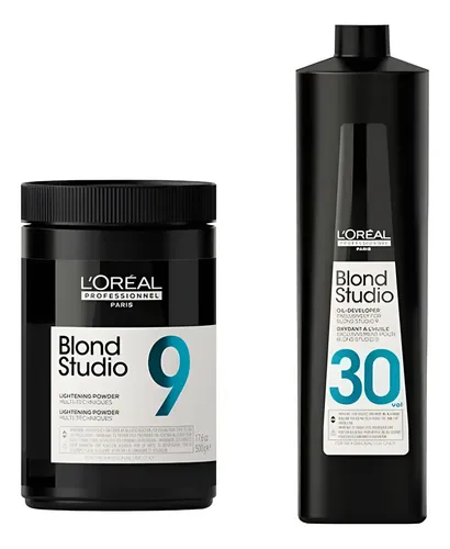 L’oréal Blond Studio Polvo Decolorante 9 Tonos + Ox 30 Vol 9