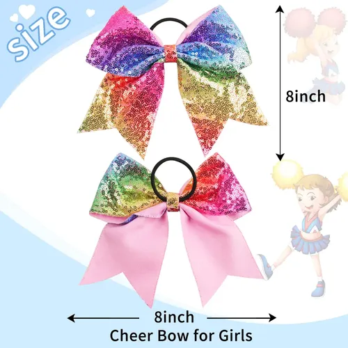 Cinta Elástica Con Forma De Lazo Para Coletas Cheer Hair Bow
