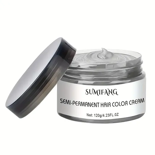 Semi-permanent Gray Dye Shampoo – Dark Hair – No Irritation