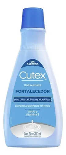 Cutex Quitaesmalte Líquido Fortalecedor 200 Ml