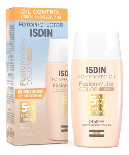 Protector Solar Facial Isdin Fusion Water Fps50 Color Light