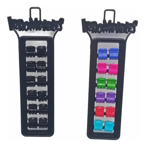 Broche Hebilla Pelo Mini Colores/negro 2 Blister 12 Unid C/u