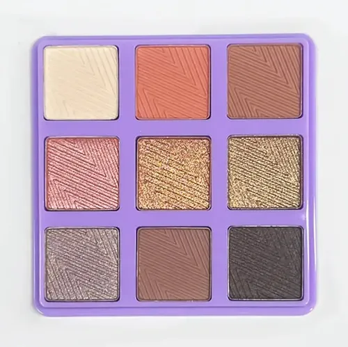 Paleta Tono 02 Sombras de Ojos X9 Tonos Brillante Mate Maquillaje Rostro Veoquiero