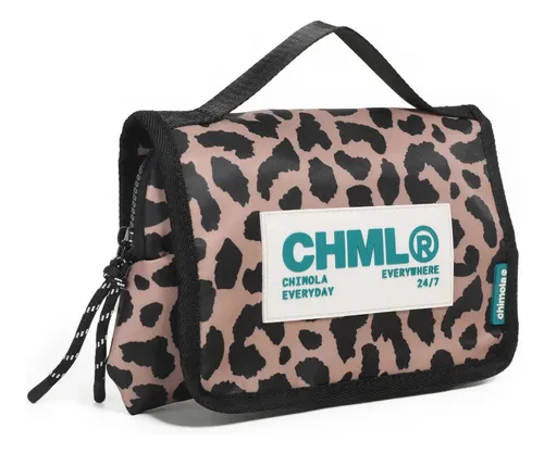 Portacosmetico Chimola Ideal Para Tus Maquillajes R157 Leopardo
