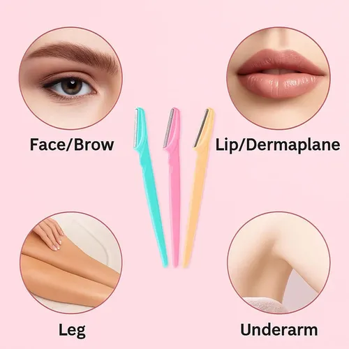 Kit Depilador Facial Acero Inoxidable 6 Piezas Mujer