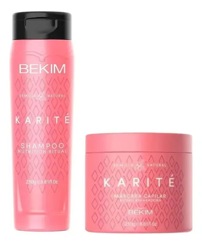Kit Shampoo + Mascara Capilar Hidratacion Karite Bekim 250g