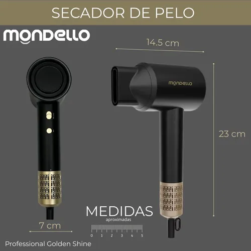 Secador De Pelo Profesional Ng+ Led Display Ion Therapy 1600w