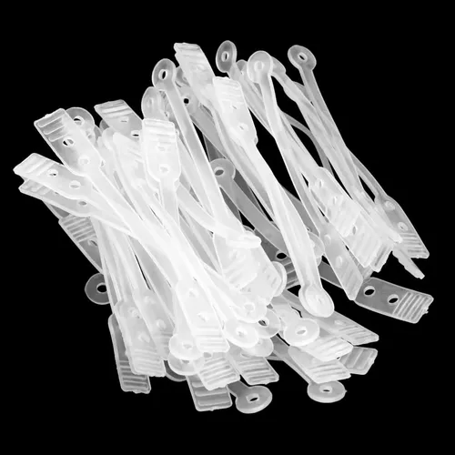 50pcs / Pack Salon Rubber Band Hair Rod Clip Accesorio Claro